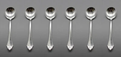 Oneida Silverplate BELCOURT - 1989 Large Round Soup Spoons - Set of Six USA NOS - Image 1 of 3