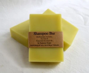 Natürliche Shampoo Bar Bio Zutaten Rosmarin Lavendel Teebaum Pfefferminze - Bild 1 von 2