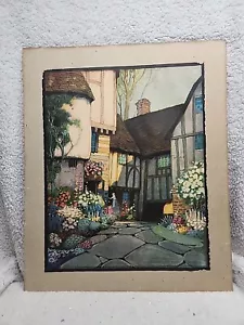 Vintage Ernest Uden Litho 1854 Old Barnhurst 16 Inch x 20 Inch Print - Picture 1 of 7