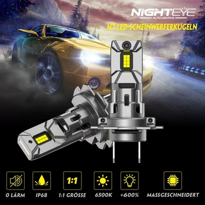 2 faros LED H7 6500K 30000LM halógenos con homologación Canbus sin errores DE - Imagen 1 de 4