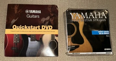 NUEVO Cuerdas para Guitarra Folk Yamaha Calibre de Luz 80/20 Latón 6 Cuerdas Paquete Abierto Foto 1 de 2