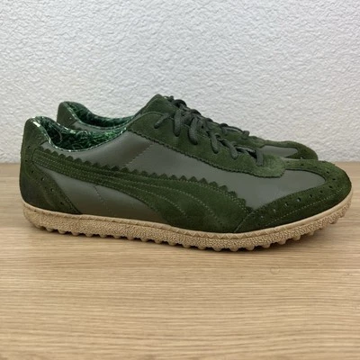 Puma Golf Informal Deportivo Botines Zapato Zapatilla Cuero Verde Gamuza Para Hombre Talla 14 Foto 1 de 4