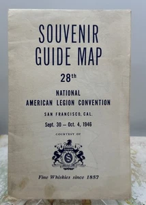 1946 American Legion 28th National Convention Souvenir Guide Map San Francisco - Picture 1 of 5