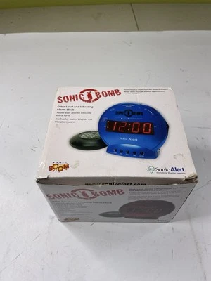Sonic Bomb Extra Loud Alarm Clock Hot Pink with Bed Shaker Open Box *Read - Image 1 of 4