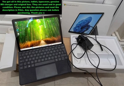 Microsoft Surface Go 3 6500Y 8 GB RAM 128 GB SSD & Original Box - Image 1 of 4