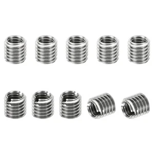 Gewinde Adapter Hülse Reduziermutter, 10 Stück M8*1,25 Außengewinde auf M6*1 Innengewinde Reparatur... - Bild 1 von 7