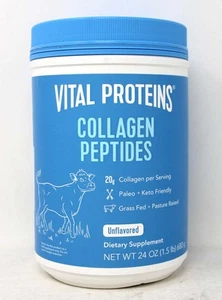 Vital Proteins Collagen Peptides Unflavored Powder Supplement 24 Ounces - Picture 1 of 1