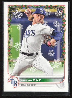 2022 Topps Holiday Shane Baz #HW41 Rookie Tampa Bay Rays - Image 1 of 2