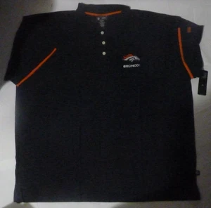 NEU NFL Denver Broncos Football Golf Polo Shirt 4XL XXXXL BIG & TALL Neu mit Etikett - Bild 1 von 2