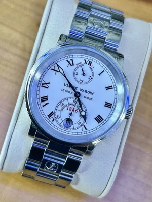 Ulyse Nardin Marine 263-88 计时表 36 毫米自动男士腕表全套 — 第 1/4 张图片