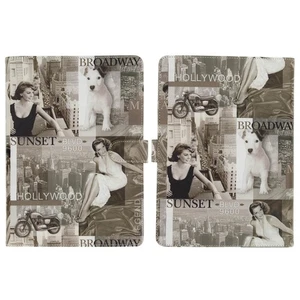 Akashi Folio Case Design Hollywood Tablets 9'' to 10'', USA Flag - Picture 1 of 6