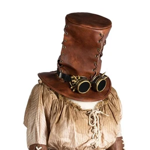 Steampunk Top Hat Costume Accessories Gothic Magician Hat Retro Steampunk Gear - Picture 1 of 7