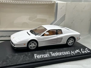 🇺🇦 1:43 Ferrari Testarossa White Miami Vice 1986 1:43 HandMade 1 NOT OPEN + - Picture 1 of 6