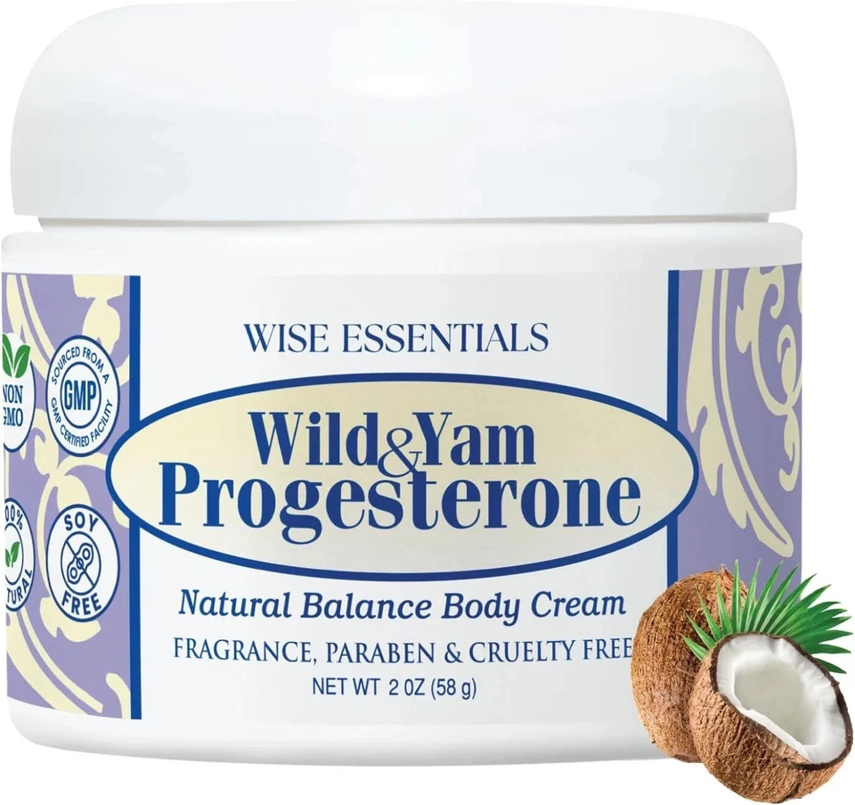 Wise Essentials Wild Yam & Progesterone Cream With Phytoestrogens
