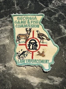 OLD VERSION GEORGIA GA GAME & FISH COMMISSION PATCH Rare Hunting Fishing Vtg - Picture 1 of 3