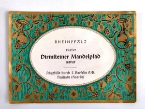 Etikett für eine Weinflasche "1945er Dürkheimer Mandelpfad" - Picture 1 of 2