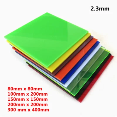 Colored Acrylic Glass Panel Cutting Panel Window 2.3mm Thickness Various Colors - Image 1 of 4