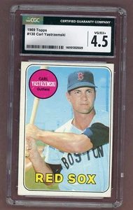 1969 TOPPS #130 CARL YASTRZEMSKI RED SOX CGC 4.5 VG-EX+ 517750 (KYCARDS) - Picture 1 of 2