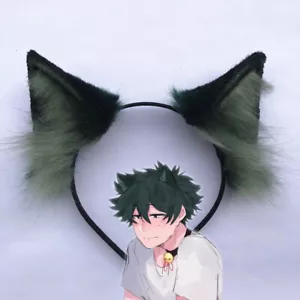 My Hero Academia Midoriya Izuku Deku Cosplay Katze Fuchs Ohren Haarreifen Kopfbedeckung - Bild 1 von 4