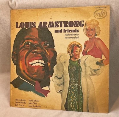 Louis Armstrong and Friends LP Vinyl MFP Stereo 5452 Rare Made in France 1973 - Image 1 of 4