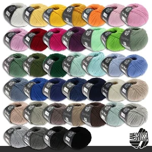 Lana Grossa 50 g Cool Wool Merinowolle Wolle Garn Häkeln Stricken 39 Farben - Bild 1 von 79