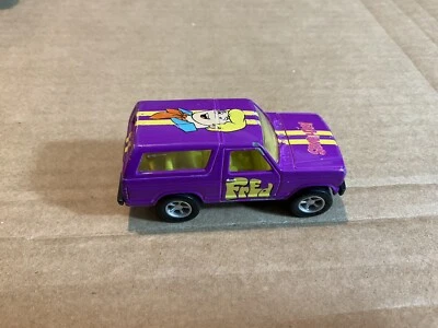 Fred-Scooby Doo Racing Car Purple Diecast- 1990s Ford Bronco VGUC C218  - Image 1 of 4