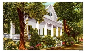 Natchez, MS - Cottage Gardens Linen Postcard Unposted Cottage Home - Picture 1 of 2