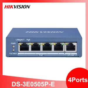 Hikvision DS-3E0105P-E 4 Port Gigabit Unmanaged POE Switch - Picture 1 of 6