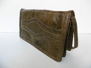 SAC A MAIN ANCIEN A RABAT EN SERPENT - BON ETAT - VINTAGE - Imagen 1 de 9