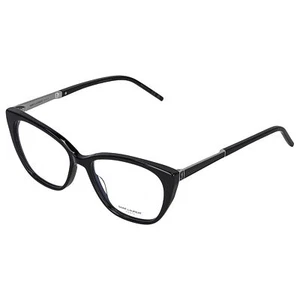 Saint Laurent WOMAN Eyeglasses SLM72 BLACK-SILVER-TRANSPARENT New - Picture 1 of 5