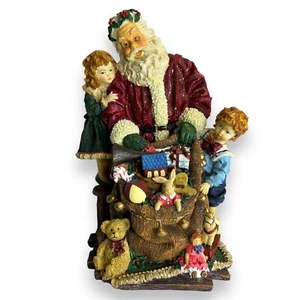 Home Interiors55056 Bearing Gifts Large 15" Santa Clause Figurine 2002 - Picture 1 of 6