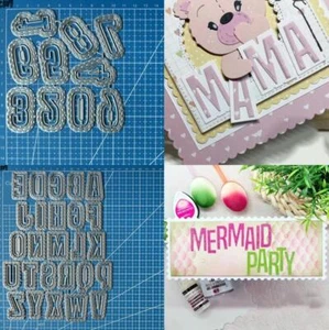 Letters Numbers Metal Cutting Dies Scrapbooking Paper Card Embossing Stencils - Picture 1 of 8
