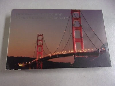 2018-S US Mint Silver Reverse Proof Set, 10 Coins w/ box & CoA "LIGHT VERSION" - Image 1 of 4