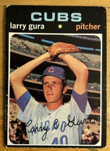 1971 Topps Larry Gura Baseball Card #203 Cubs Pitcher Low-Grade Poor Bad Corners