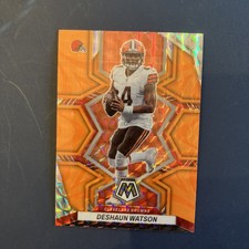 2022 Panini Mosaic Football Deshaun Watson Reactive Orange Prizm Card #46 Browns