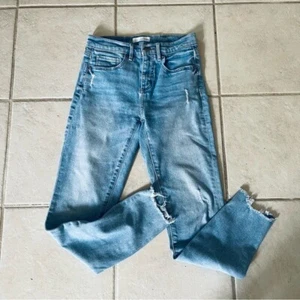 Loft Damen Jeans Gr. 26 / 2 Slim Pocket helle Waschung ausgefranste Säume - Bild 1 von 8