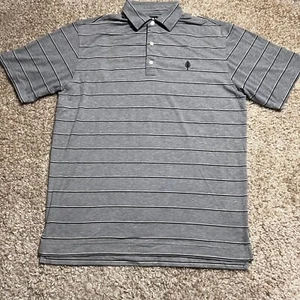 Polo FootJoy uomo grande grigia a righe golf country club rugby preppy casual - Foto 1 di 12
