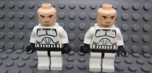 2x Lego Star Wars Clone Trooper Phase 1 SW0201 (NO HELMET) Authentic Minifigures - Picture 1 of 4
