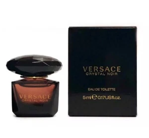 Versace Crystal Noir Eau de Toilette 0.17 oz / 5 ml Mini Splash For Women - Picture 1 of 3