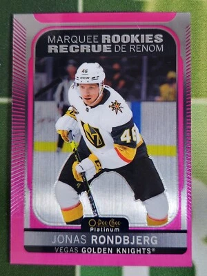 Jonas Rondbjerg 2021-22 O-Pee-Chee Platinum Marquee Rookies MATTE PINK #283 - Image 1 of 2