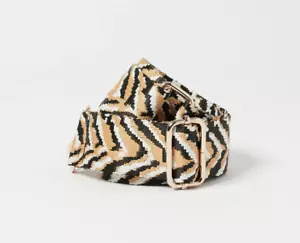 BNWT: Brown Zebra Print Replacement Bag Strap Regular from Oliver Bonas - Picture 1 of 4