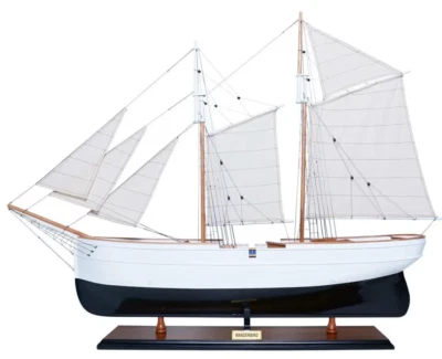 Pilot Schooner Wander Bird Yacht Wooden Ship Model 38" WanderBird Sailboat New - Image 1 of 4