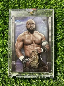 Apollo Crews 2021 Topps WWE Undisputed #29 Blank Back Proof Card 1/1 w COA - Picture 1 of 4