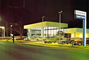 1973 FL Jacksonville Parrish Volvo Concessionaria @ Crepuscolo Cartolina 4x6 C36 - Foto 1 di 2