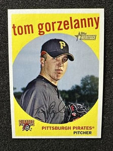 Tom Gorzelanny #460 2008 Topps Heritage SP impresión corta cantidad Pittsburgh Pirates - Imagen 1 de 2
