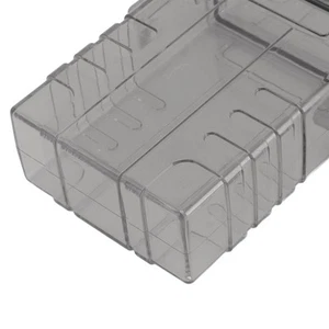 (Transparent Black)Cigarette Case 20 Capacity Plastic Cigarette Box Sealed US - Picture 1 of 24