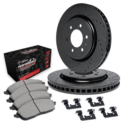For Toyota 4Runner 88-91 Brake Kit eLINE Series Drilled & Slotted Front Brake - Image 1 of 4