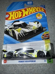 Hot Wheels 2025 Exotics 2/5- Peugeot 9X8 Hypercar 174/250 Long Card - Picture 1 of 3