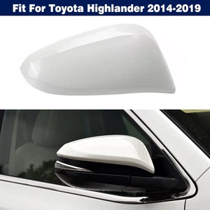 Pearl White Right Side Mirror Shell Cover Cap For Toyota Highlander 2014-2019 - Picture 1 of 5