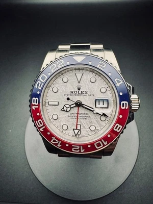 Rolex GMT-Master II 2021 oro blanco esfera de meteorito Pepsi 126719BLRO Foto 1 de 4